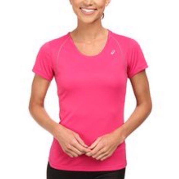 ASICS neon pink athletic t-shirt / top - Picture 1 of 7